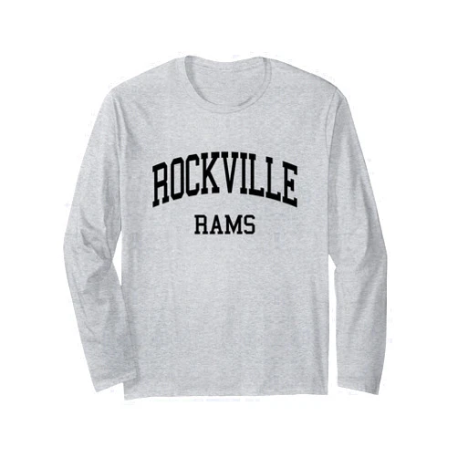 Rockville High School T-Shirts & Gifts Rockville High School HS Rockville MD Retro Long Sleeve T-Shirt