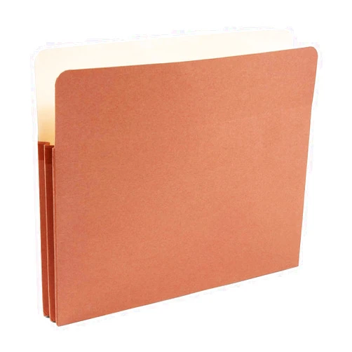 HiTouch Business Services TR435065/435065 Reinforced File Pocket, 1.75-Inch Expansion, Letter Size, Brown, 25/Box