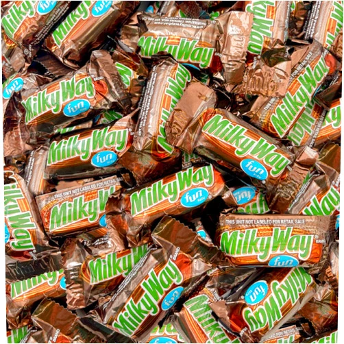 SUNNY ISLAND Milky Way Milk Chocolate Caramel Candy Bars - Snack Size - 2 Pound Bag