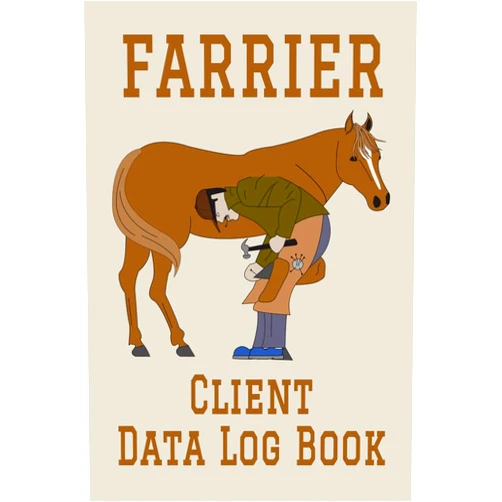 MadGav Publishing Farrier Client Data Log Book: 6” x 9” Professional Horseshoer Client Tracking Address & Appointment Book with A to Z Alphabetic Tabs to Record Personal Customer Information (157 Pages)