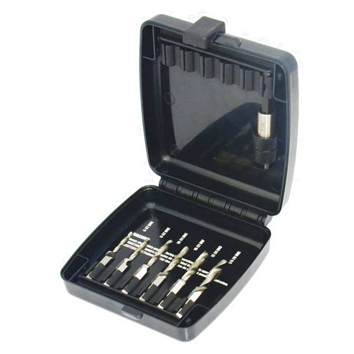 Westward Drill/Tap/Countersink Set, SAE, 6 Pc