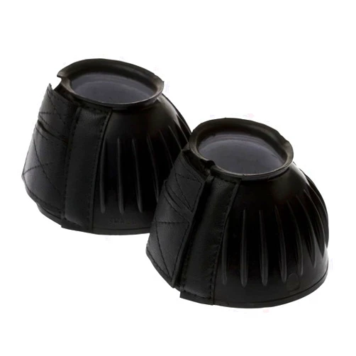 Roma Double Tape Ribbed Bell Boots Black Pony