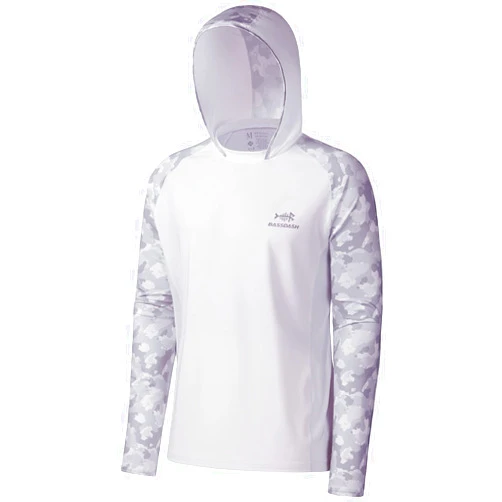 BASSDASH Men’s UPF 50 Performance Fishing Shirt Cooling Hoodie Camo Long Sleeve FS17M