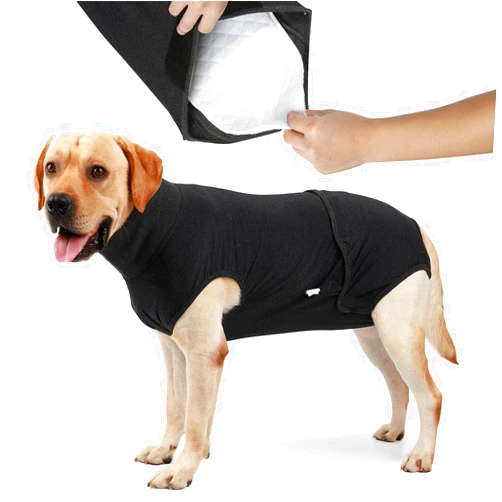 HEYWEAN Full Body Dog Diaper with a Puppy Nappies Physiological Dog Surgery Recovery Suit for Male Female Dogs