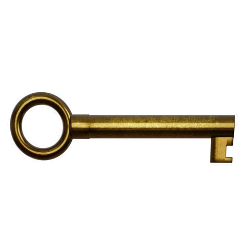 NATIKON KY-13 Statutory Hollow Barrel Skeleton Key (Antique Brass)