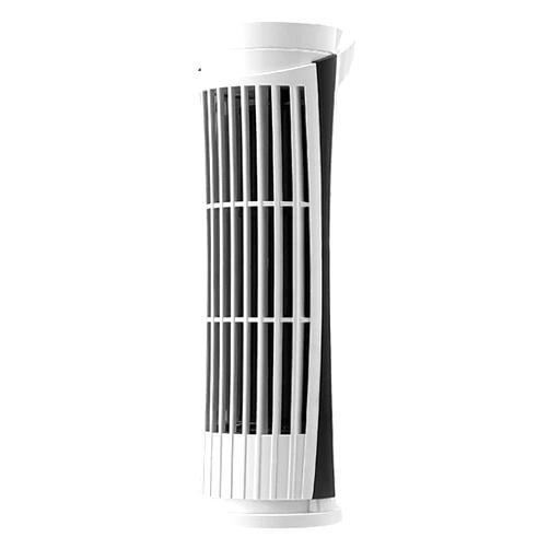 Generic Bladeless Tower Fan | USB Charging LED Fan | ABS Quiet Airflow Device | 7.6x26cm | Night Light & Handle | For Desk, Bedroom, Car, RV, Garage, Studio Cooling