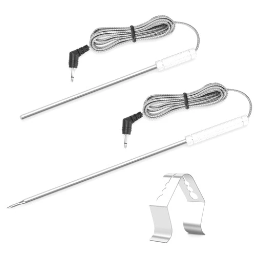 YUFUU Meat Temperature Probe Ambient Probe Replacement Probe for Thermopro TP20 TP25 TP-08 TP27 TP930 TP829 TP28 TP08 TP17 TP-16 TP910 TP07 TP17H TP06S TP09,2-Piece Set