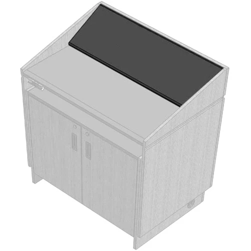 Audio Video Furniture AVFI CNLYZ40 39-Inch Removable Console, Black Thermowrap Finish For use with PDYZ35 Height Adjustable Podium