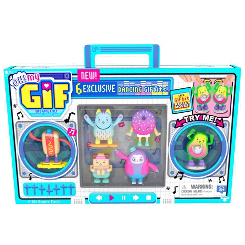Oonies Oh! My Gif Moving Collectibles Toy with 6 Exclusive Dancing GIFbits, Multicolor (24116)