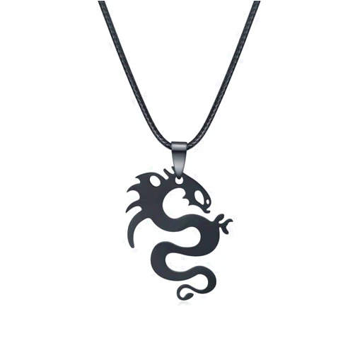 Yanxyad Stainless Steel Rope Leather Chain Cool King of The Sky Hawk Eagle Pendant Necklace