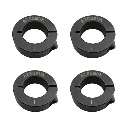 AZSSMUK Single Split Clamp-On Shaft Collar of Metal Material 1 inch Bore Set Screw
