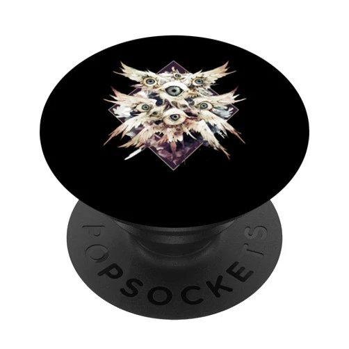 Grunge Gothic Weirdcore Aesthetic Designs Biblically Accurate Angel Seraphim Ophanim Gothic PopSockets Standard PopGrip