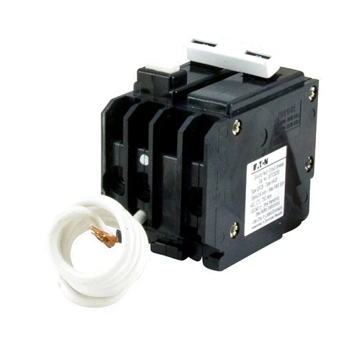 Eaton GFTCB250 Plug-On Mount Type GFTCB Ground Fault Circuit Breaker 2-Pole 50 Amp 120/240 Volt AC