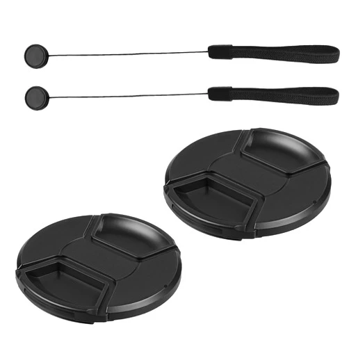 QQM 2 Pack 67mm Front Lens Cap Cover, Fit for Canon EF-S 18-135mm, RF 24-105mm, FE 85mm, Sigma 16mm and Other 67mm Filter Thread Lenses