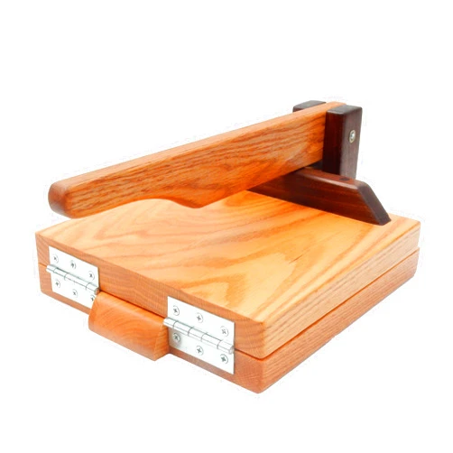 Central Coast Woodworks Hardwood Tortilla Press - Red Oak- 10 inch
