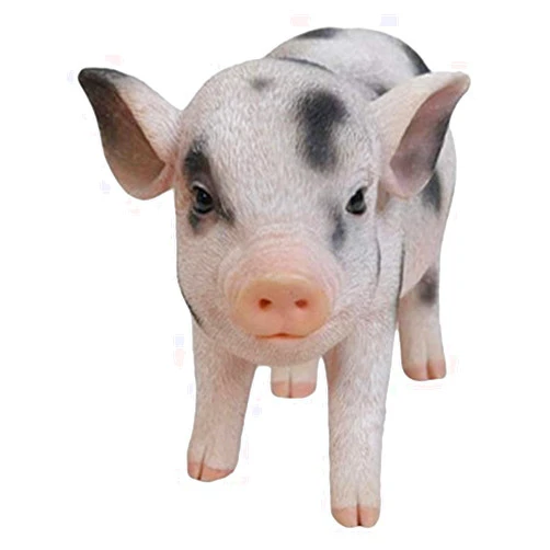Hi-Line Gift Ltd Standing Baby Pig with black Spots
