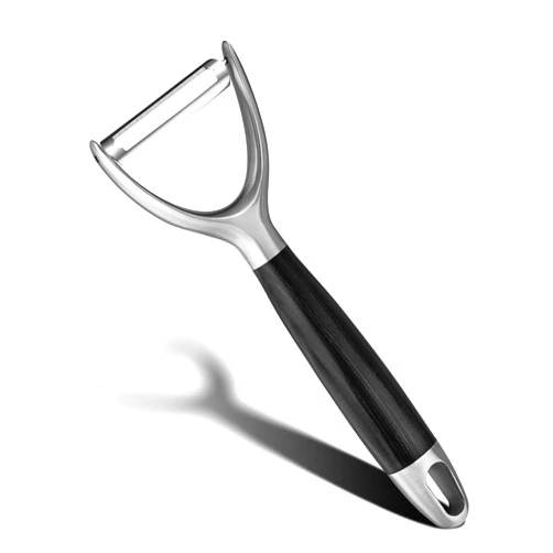 KULUNER [Upgraded] 304 Stainless Steel Multi-Function Kitchen Peeler - With Solid Wood Handle, Sharp & Durable Blade, Effortlessly Peels Vegetables and Fruits, Essential Kitchen Tool