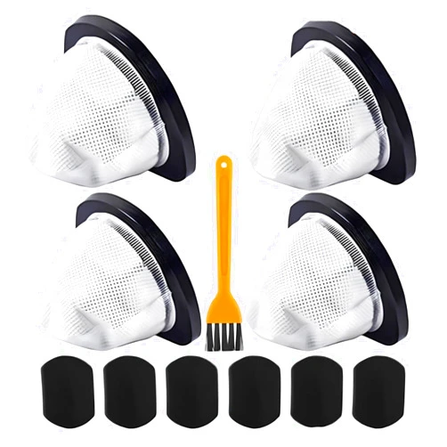 Potiarey 4 Pack 2030 Vacuum Filter & 6 Pack Foam Filter 1 Brush Compatible with Bissell 2030 Featherweight Stick Vacuum, Change Model 2030 2030L 20303 20306 20307 20309 2030H 2030V 2030X 2030Z