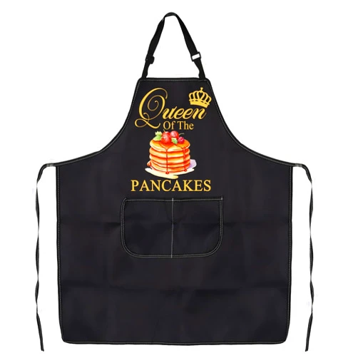 PXTIDY Pancake Inspired Gift Queen Of The Pancake Cooking Baking Apron Culinary Student Gift Bakery Apron Gift