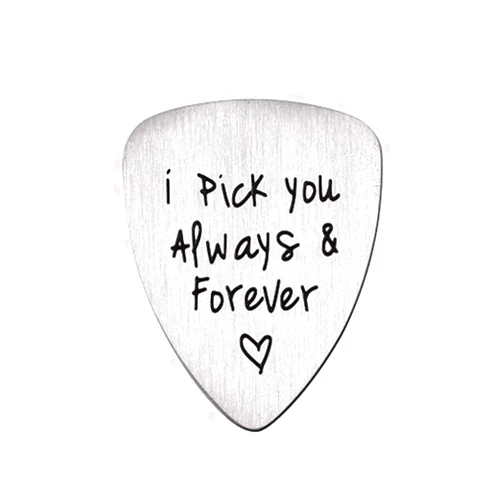 ShiQiao Spl Gifts for Him Men, Unique Birthday Gift for Musician Husband Boyfriend Fiance Guitar Pick Jewelry Wedding Valentines Father's Day Christmas Gifts