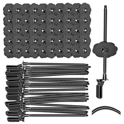 FUTRPOW 100 Sets Nylon Fasteners Clips for Solar Panel Bird Guard,Critter Guard Clips for Attaching Wire Mesh to Solar Panels,Solar Panel Guard Clips, Solar Panel Clips for Squirrel Proof Bird Fence