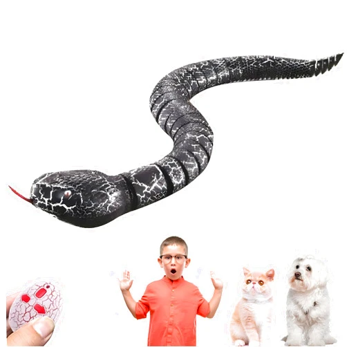 Vicketoy Remote Control Snake Toy, Realistic RC Snake Toy USB Rechargeable Robot Rattlesnake Model 16