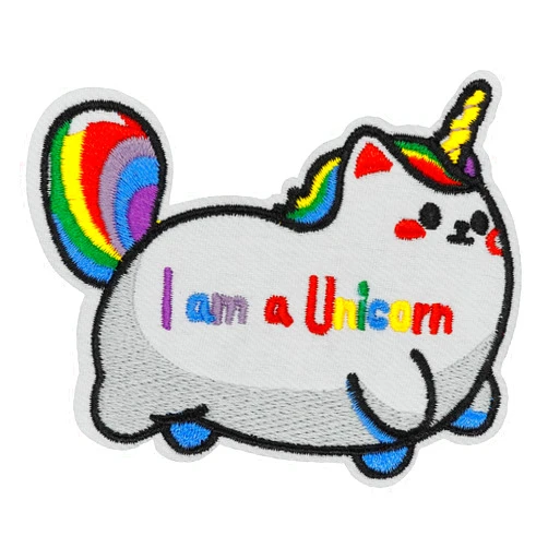Atensils Cat Iron On Patch I Am Unicorn Iron On or Sew On Patches Perfect for Backpacks Jeans Jackets Hats & Clothes Cute Funny Cool Embroidered Appliques Patch