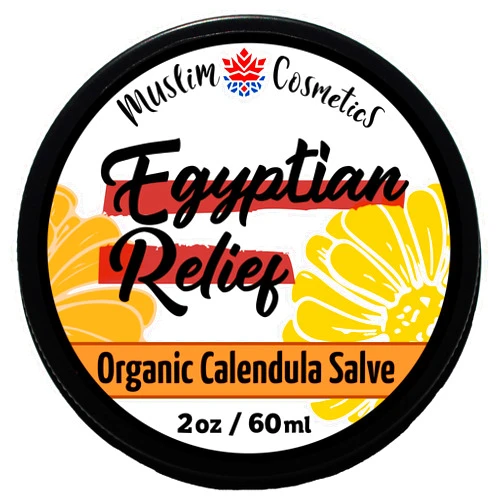 Muslim Cosmetics Organic Calendula salve - All-purpose balm / 100% Natural/Safe for all skin matters/Non-GMO // Made in Canada - Muslim Cosmetics - Egyptian Relief 2oz