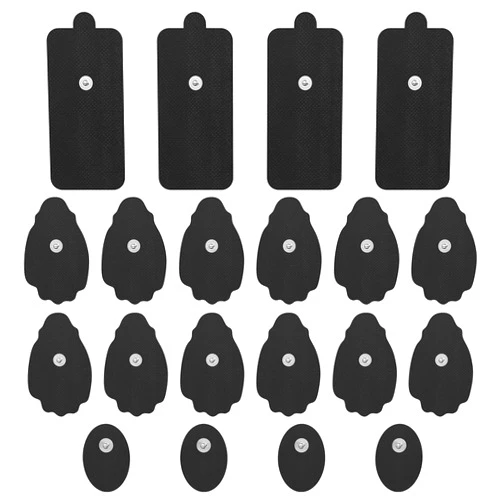 NURSAL TENS Unit Electrode Pads NURSAL 20 Pack 3.5mm Snap EMS Replacement Pads for Electrotherapy Reuse More Than 30 Times, Compatible with MEDVICE,Belifu TENS Machine