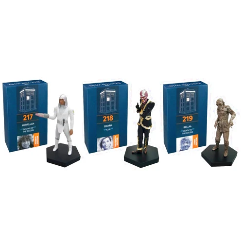 Scificollector Doctor Who Eaglemoss Movellan Swarm Bellal Figure Trio Set 1:21 Scale Hand Painted Collector Boxed Model Figurine #217#218#219