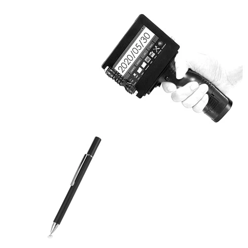 BoxWave Stylus Pen Compatible with AGRYMER Handheld Inkjet Printer (4.3 in) - FineTouch Capacitive Stylus, Super Precise Stylus Pen for AGRYMER Handheld Inkjet Printer (4.3 in) - Jet Black
