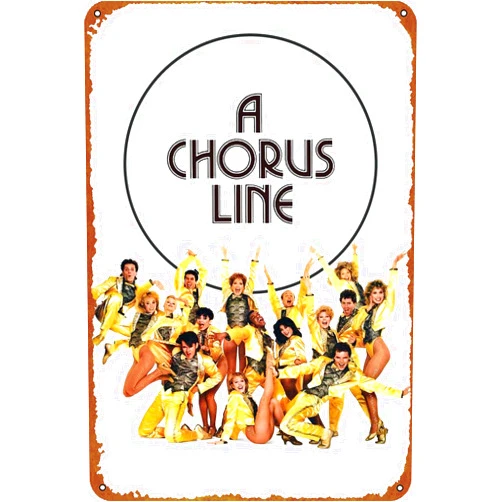 KIVYYB A Chorus Line Movie Poster Metal Plaque Tin Sign,Vintage Metal Pub Club Cafe bar Home Wall Art Decoration Poster Retro 8x12 inches