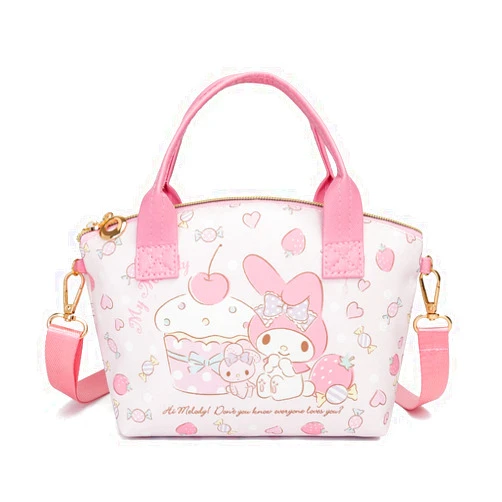 JADOUR Hello My melody Bag Anime kitty Tote bag kitty Satchel Bag Kuromibag With Cinnamorollwallet (melody)
