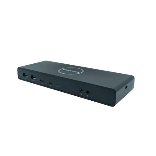 VisionTek VT4500 USB Universal Dual Monitor Docking Station - 2x HDMI, 2x DP, 65W Power, 4x USB-A, 2x USB-C, Audio, Ethernet for Windows/ MacOS/ ChromeOS