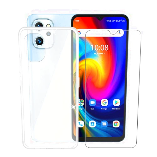 AQGG Tempered Glass Film + Cover for Umidigi F3 [6.70
