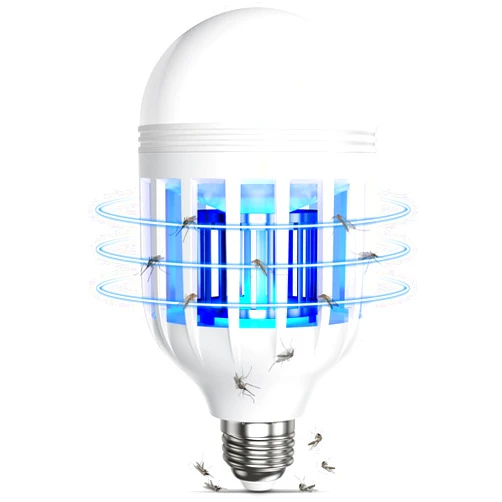 Forhimn Bug Zapper Light Bulb, 2 in 1 Mosquitoes Killer Lamp Led Electronic Insect & Fly Killer, Porch Light for Entryway, Doorway, Corridor, Balcony and Patio (White)