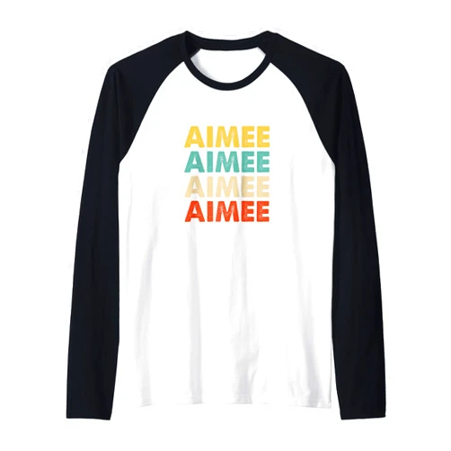 Aimee Name Shirts & Gifts Aimee Name Raglan Baseball Tee
