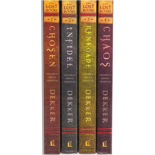 Ted Dekker The Lost Books Series 4 Volume Set: Vol. 1 Chosen, Vol. 2 Infidel, Vol. 3 Renegade, Vol. 4 Chaos