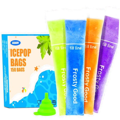 Jadairy 150 Disposable Ice Popsicle Mold Bags (8x2