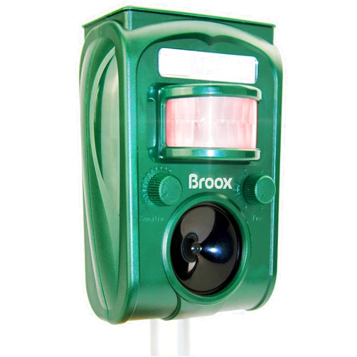 Broox 2025 Upgraded Solar Animal Repellent, Cat Repellent Outdoor, Squirrel Repellent, Deer Repellent, Ultrasonic pest Repeller, Waterproof Motion Detection, Dog, Raccoon, Skunk, Rabbit, Rodent