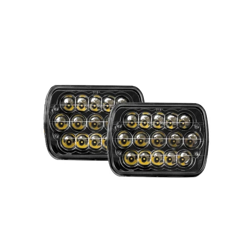 V-Spec 2 pc LED 7x6 Premium Headlight Conversions Black H6014/H6052/H6054 5x7 7x6 replacement