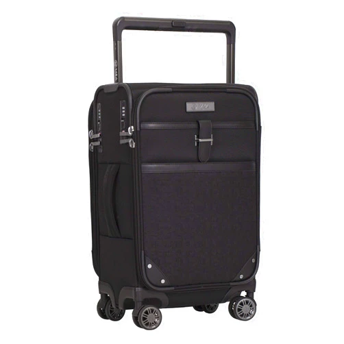 M&A Dual Opening Wide Trolley Hardside Luggage, Black, Carry-On 22-Inch Carry-On 22-Inch Black