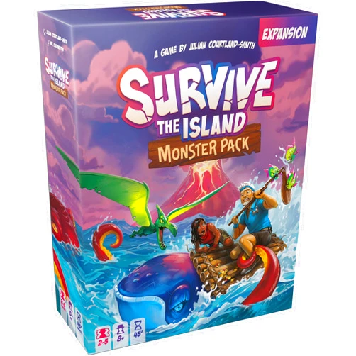 Asmodee Survive The Island Monster Pack Board Game Expansion - Add 3 New Monsters, Fun Adventure & Strategy Game for Kids & Adults, Ages 8+, 2-5 Players, 45 Minute Playtime