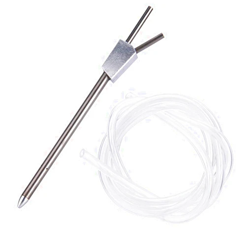 Funien Airespeed Meter Differential Pitot Tube Air Speedometer Control Silver Lightweight