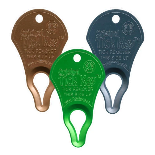 The Tick Key The Original Tick Key -Tick Detaching Device - Portable, Safe and Highly Effective Tick Detaching Tool - 3 Pack (Earth)