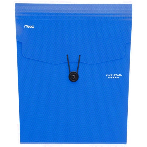 Five Star Expanding File Folder, 5-Pocket Vertical Expandable File Folder, Blue (72699)