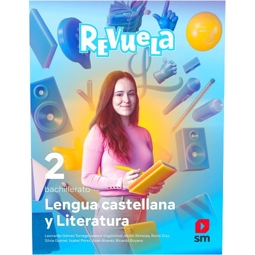 Spanish Edition by Belén Almeida (Author), Rocío Díaz (Author), Xosé Álvarez (Author), Silvia Gumiel (Author), Isabel Pérez (Author), Ricardo Boyano (Author), Patricia Lodín (Author), María Zubicoa Arraiza (Author), Andrea Carretero (Author), Esther Echevarría (Author), Félix Román (Author), Lidia Pelayo (Author), Alejandro Mesa Quintana (Illustrator), Beatriz de Luz Nadal (Illustrator), Anxures Solutions (Illustrator), José Manuel Pedrosa Pérez (Illustrator), Juan Antonio Rocafort (Illustrator), Archivo SM, (Illustrator), Shutterstock, (Illustrator) & 14 more Lengua Castellana y Literatura. 2 Bachillerato. Revuela