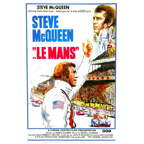 Posterazzi EVCMCDLEMAEC047H Le Mans Steve McQueen 1971. Movie Poster Masterprint, 11 x 17