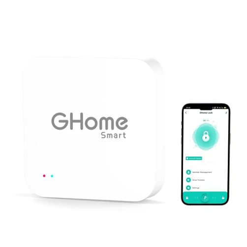 GHome Smart Tuya Bluetooth Gateway, Mini WiFi Gateway for Smart Door Lock and Tuya Smart Device, Work with Smart Life, Alexa Google Assistant, Realize Remote Control, Need 2.4G WiFi
