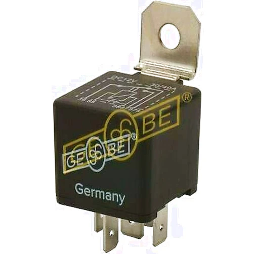 GEBE 993081 Mini Relay 5 Terminal SPDT 12V 40/30A with Diode - Made in Germany